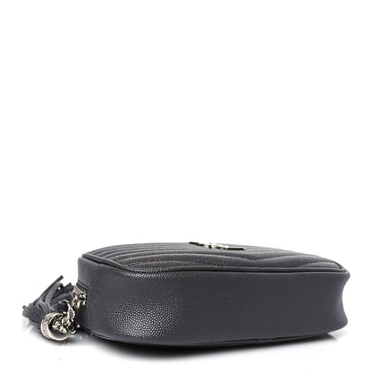 Saint Laurent Grain De Poudre Matelasse Monogram Mini Lou Camera Bag Storm 4 of 10