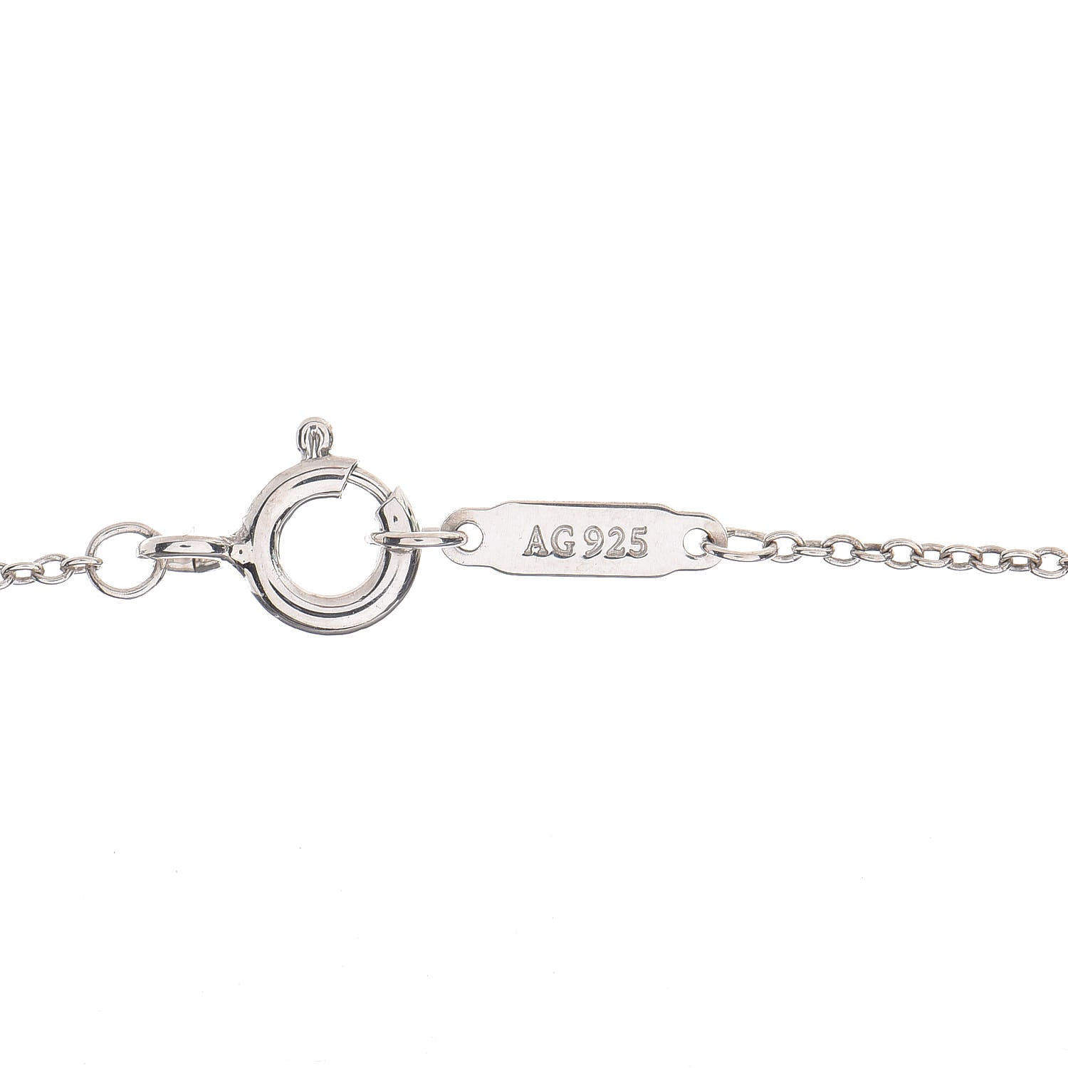 Tiffany Sterling Silver Rubedo 1837 Circles Pendant Necklace 8 of 10
