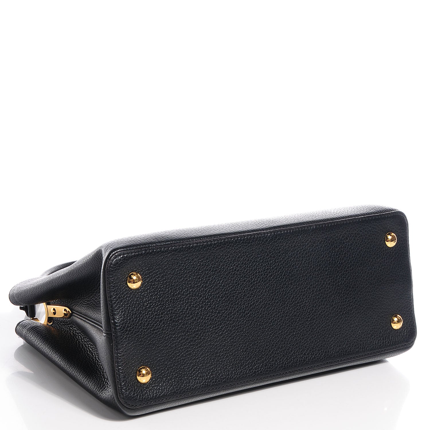 Louis Vuitton Taurillon Capucines MM Black 4 of 7