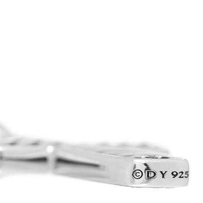 David Yurman Sterling Silver Black Onyx Exotic Stone Cross Pendant 3 of 3