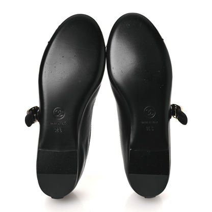 Chanel Lambskin Mary Jane Flats 36 Black 7 of 13