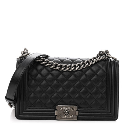 Chanel Caviar Quilted Medium Boy Flap Black 1 of 11