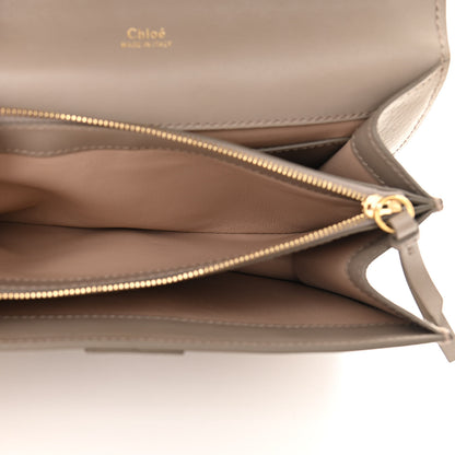 Chloe Shiny Goatskin Calfskin Mini Aby Chain Shoulder Bag Motty Grey 6 of 10