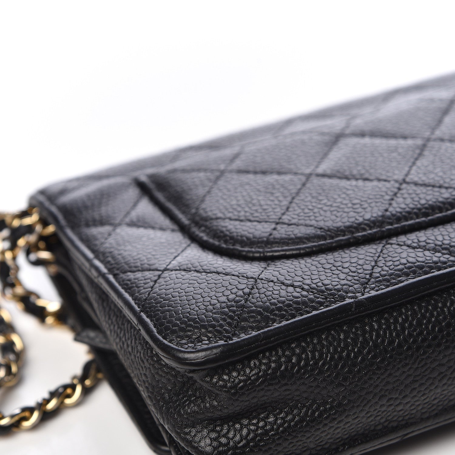 Chanel Caviar Quilted Wallet On Chain WOC Black 10 of 20