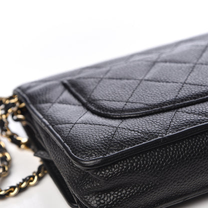 Chanel Caviar Quilted Wallet On Chain WOC Black 10 of 20