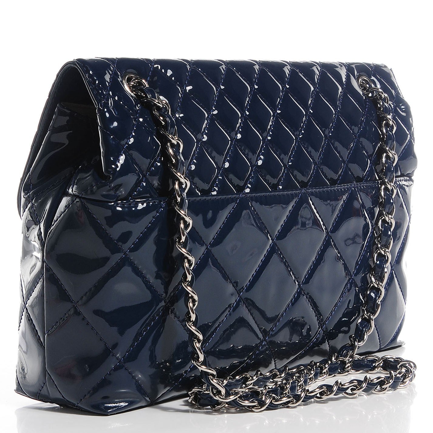 Vinyl Quilted In The Business Flap Dark Blue