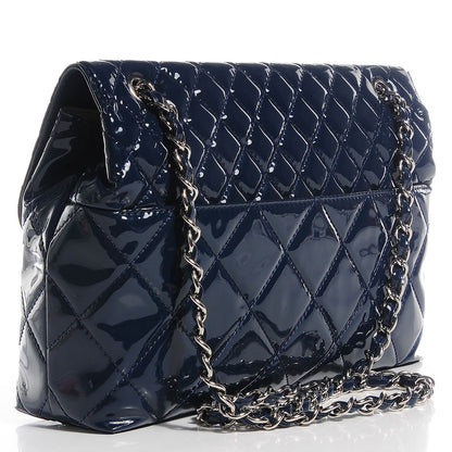 Chanel Vinyl Quilted In The Business Flap Dark Blue 3 of 8
