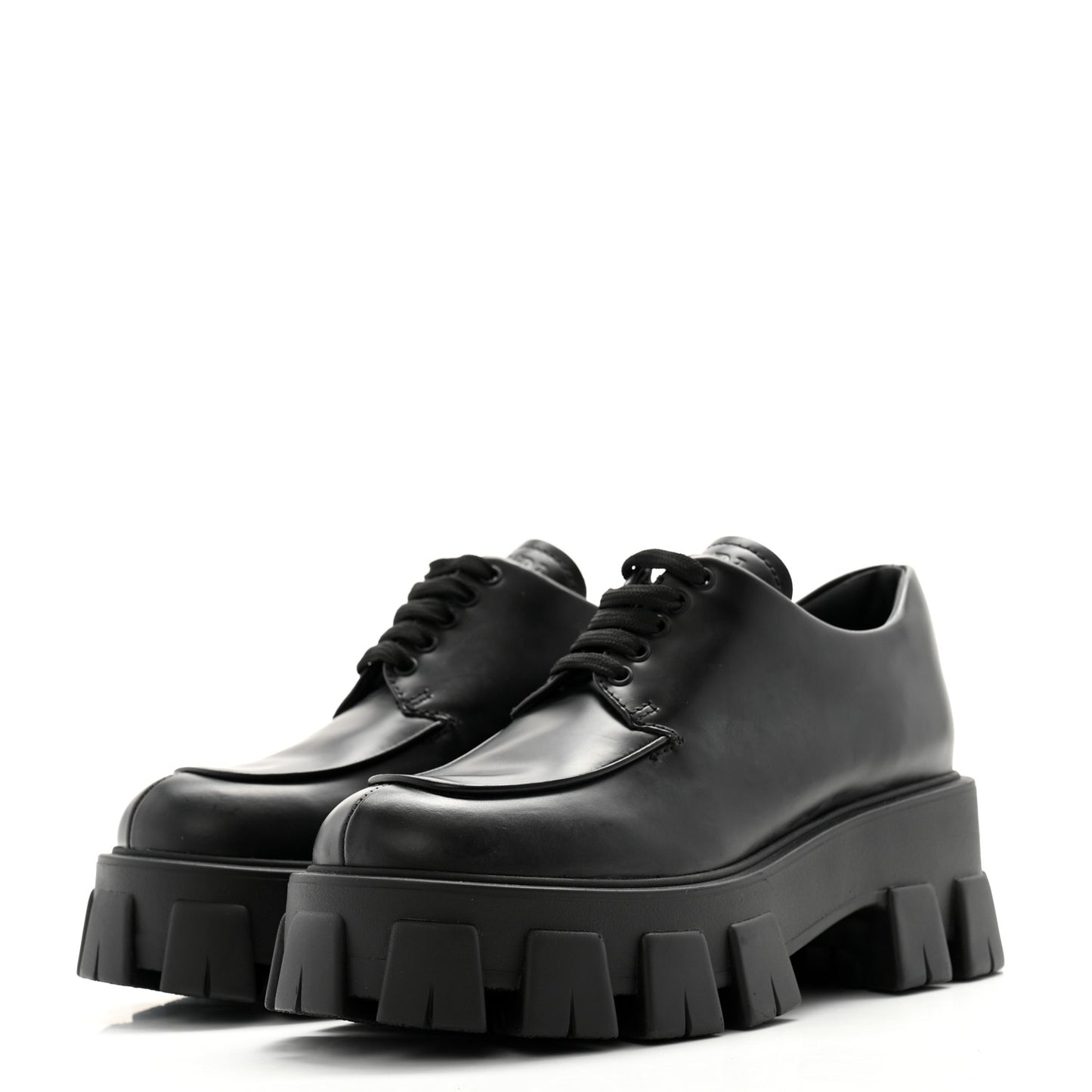 Spazzolato Rois Monolith 55mm Derby Loafers 35.5 Black