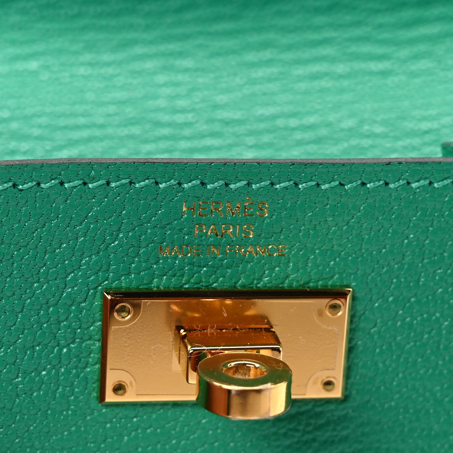 Hermes Chevre Mysore Kelly Pocket Compact Wallet Menthe 6 of 8