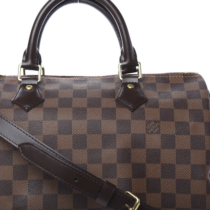 Louis Vuitton Damier Ebene Speedy Bandouliere 30 11 of 13