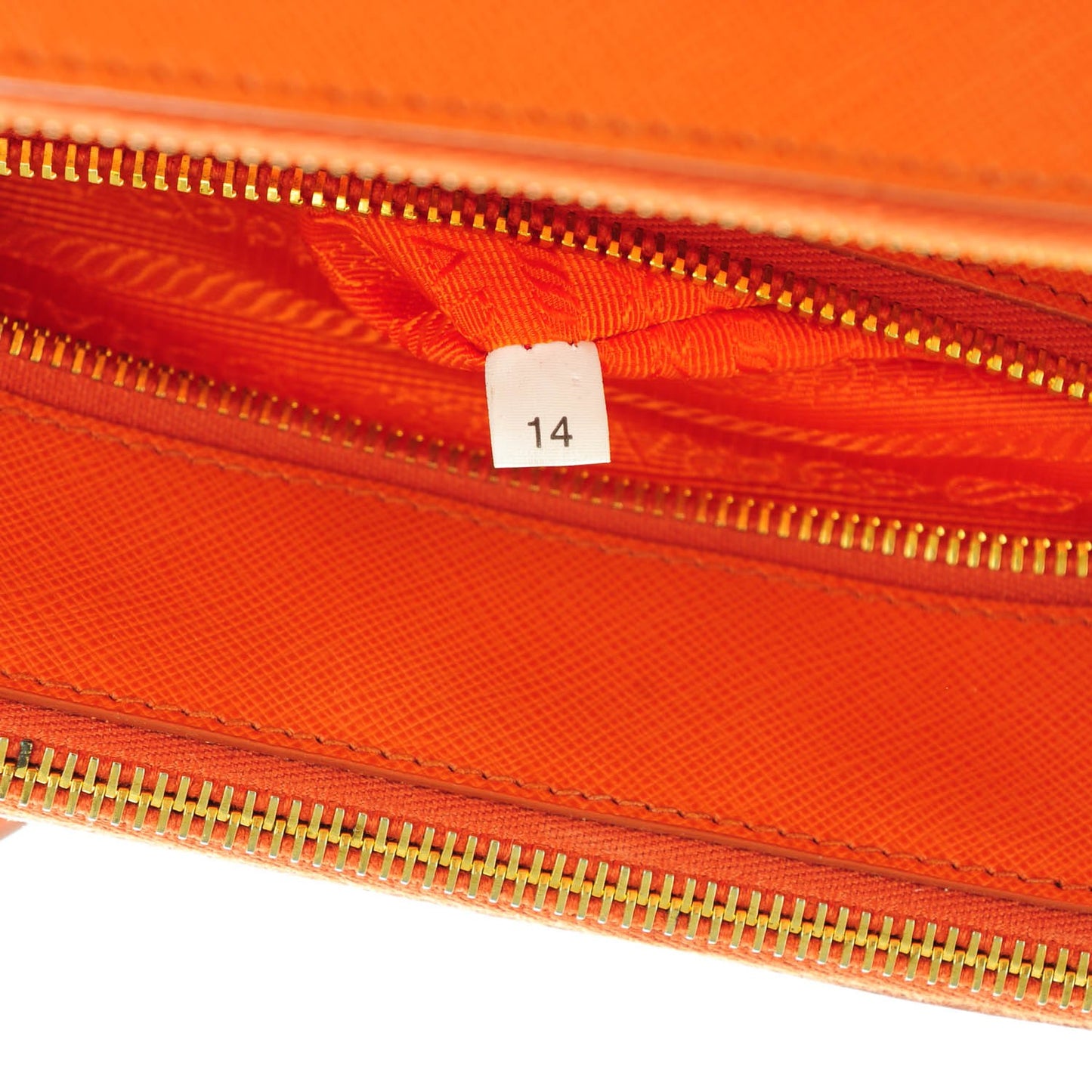 Saffiano Medium Galleria Double Zip Tote Papaya