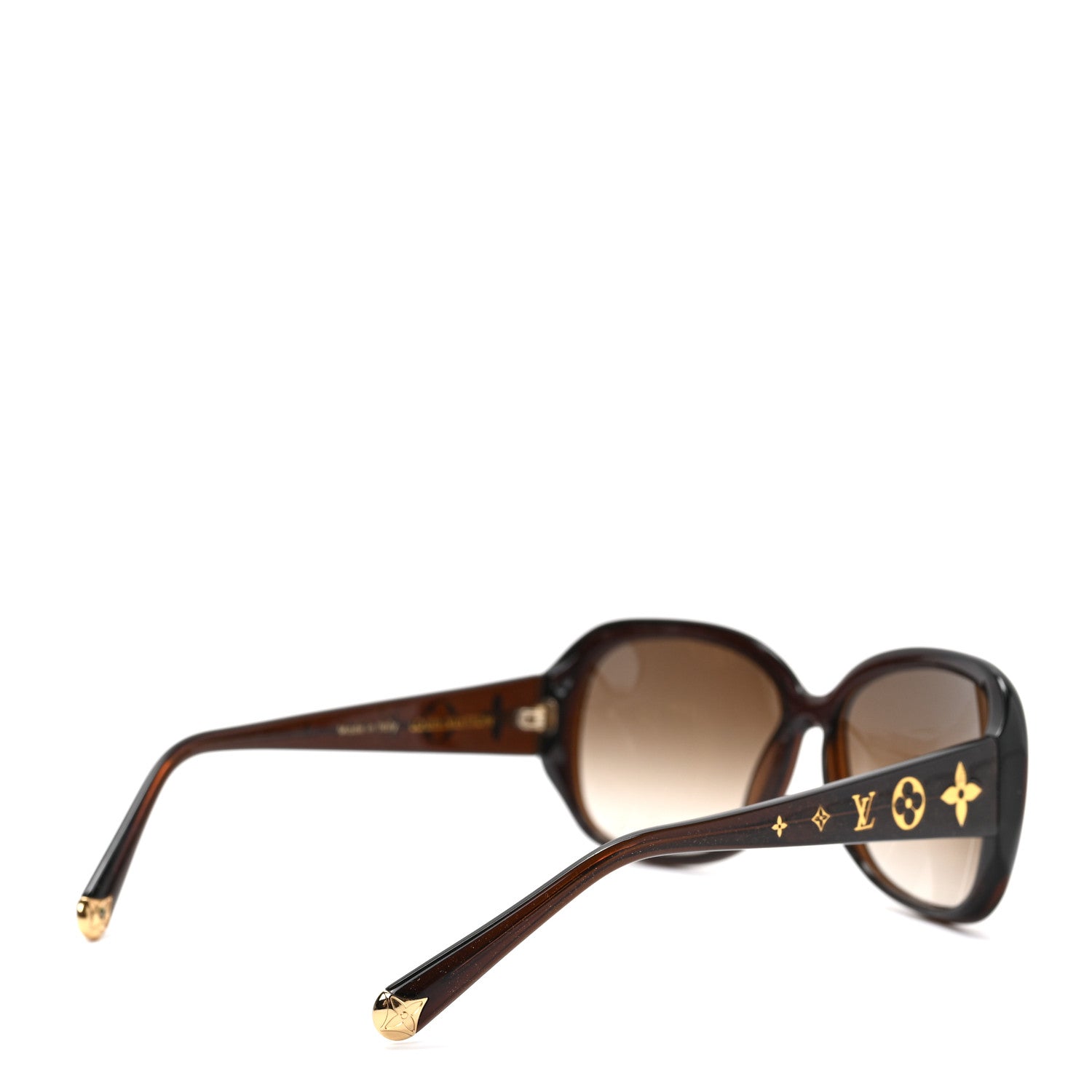 Louis Vuitton Acetate Obsession GM Sunglasses Z0459W Brown Glitter 4 of 6