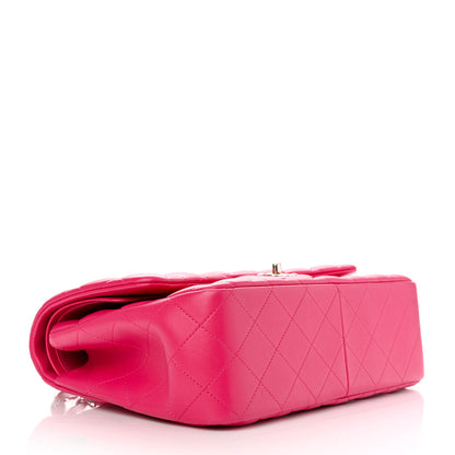 Chanel Lambskin Quilted Jumbo Double Flap Dark Pink 4 of 11