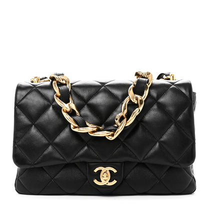 Chanel Lambskin Quilted Large CC Funky Town Flap Black 1 of 10