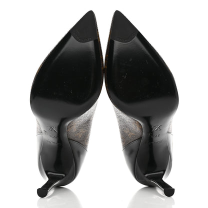Louis Vuitton Monogram Cherie Pumps 37.5 Black 9 of 19