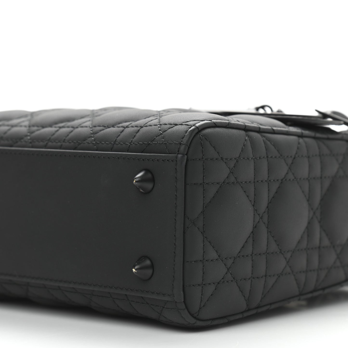 Ultra Matte Calfskin Cannage Small My ABCDior Lady Dior Black