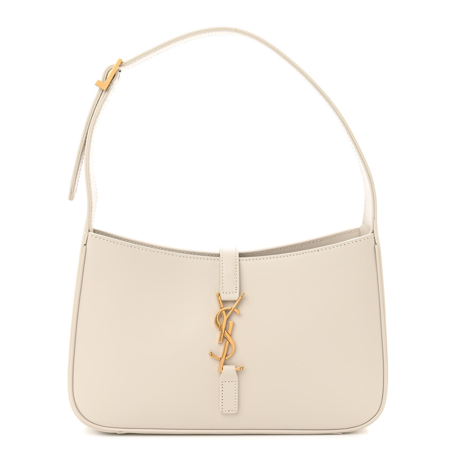 Saint Laurent Smooth Calfskin Le 5 A 7 Hobo Blanc Vintage 1 of 10