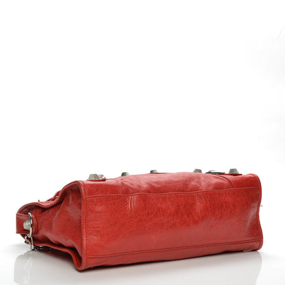 Balenciaga Agneau Giant 21 Silver Hardware City Rouge Coquelicot 4 of 8