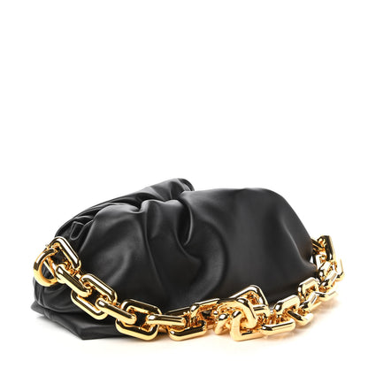 Bottega Veneta Calfskin The Pouch Chain Black 3 of 10