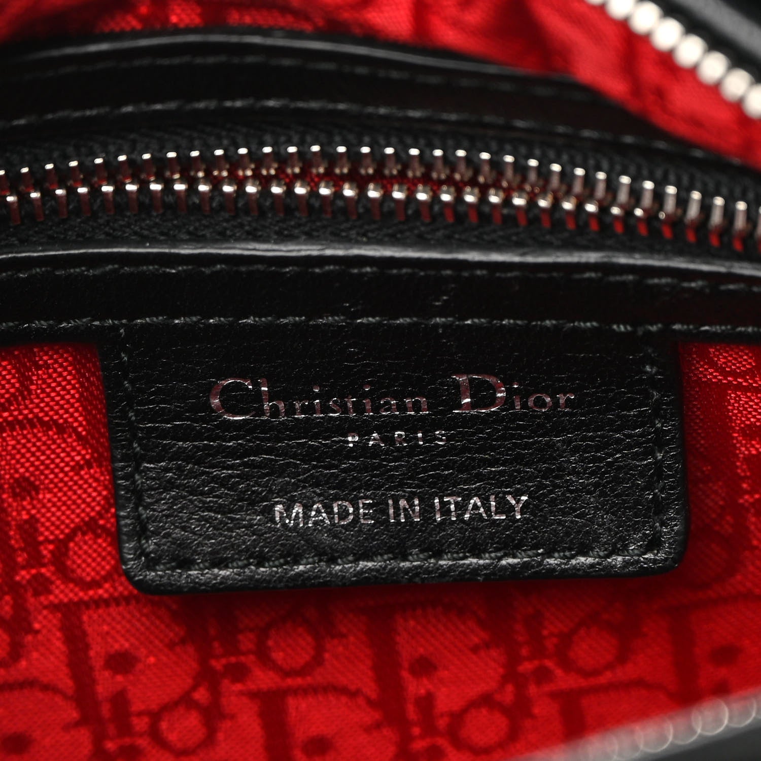 Christian Dior Lambskin Cannage Medium Lady Dior Black 5 of 9