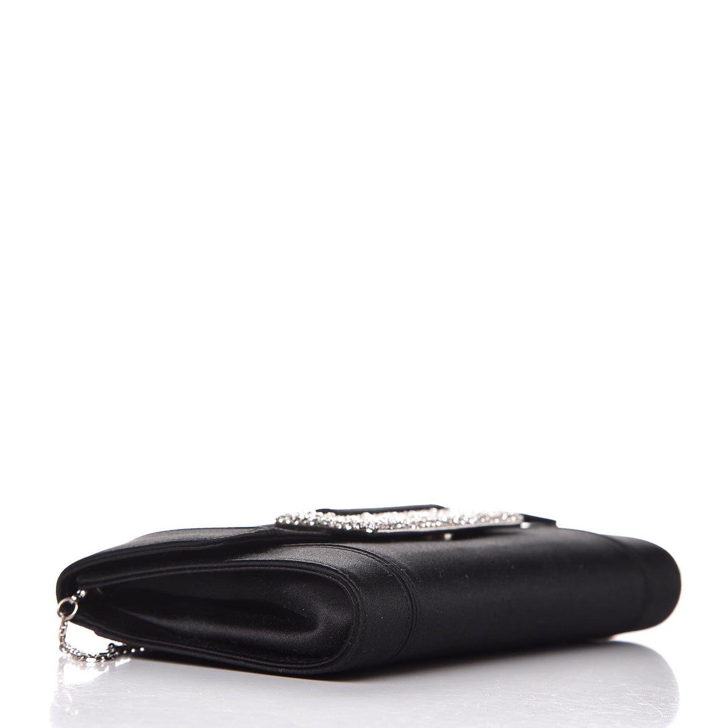 Satin Swarovski Crystal Nina Clutch Black