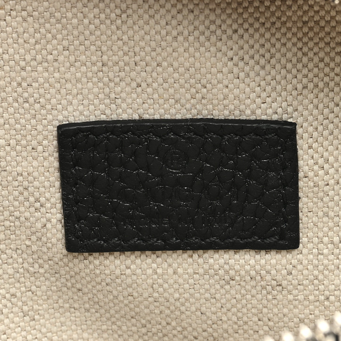 Piuma Calfskin Jumbo GG Embossed Small Belt Bag Black