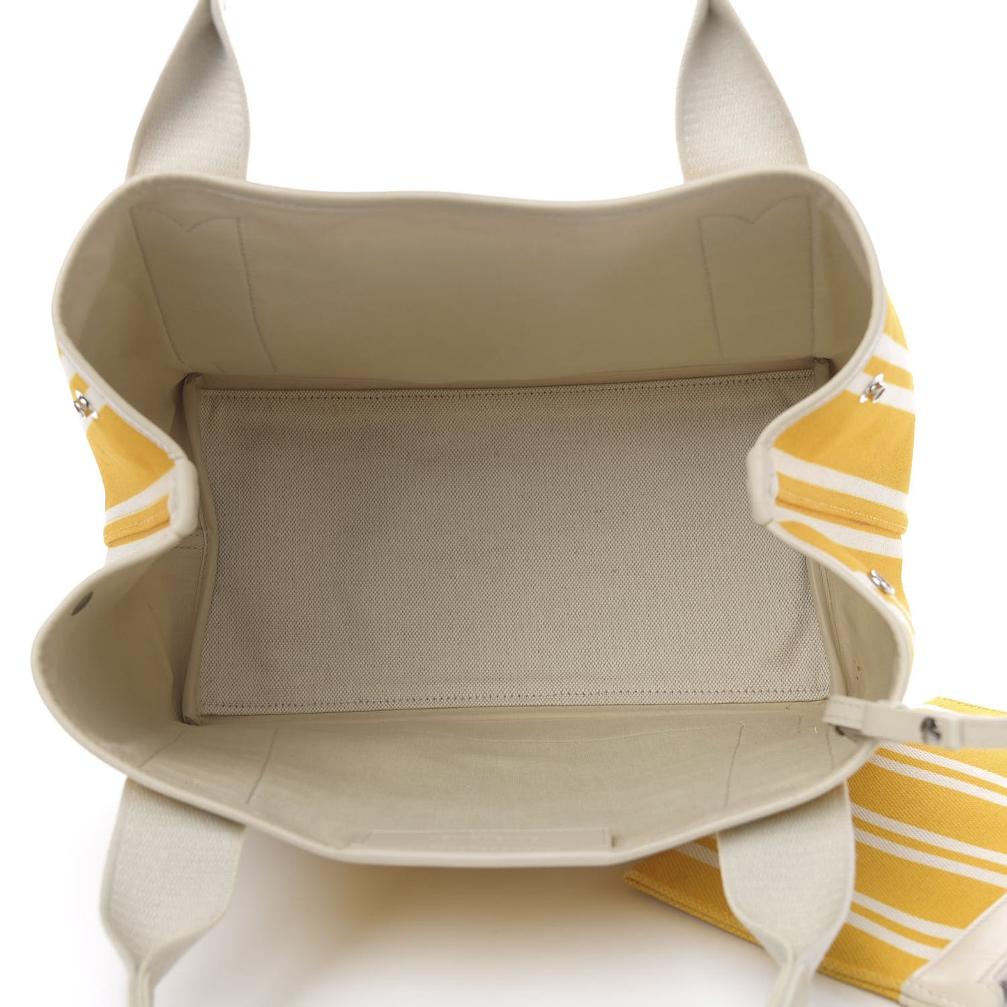Canvas S Navy Cabas Yellow