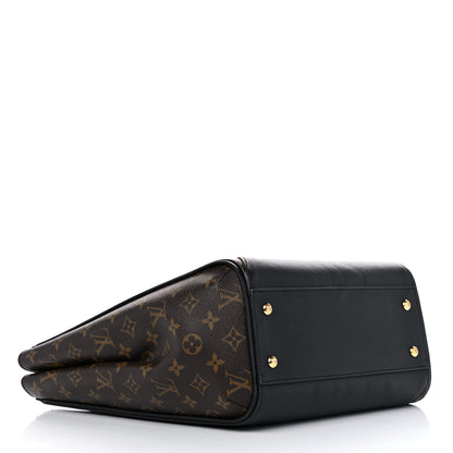 Louis Vuitton Calfskin Monogram Kimono Tote Black 4 of 9