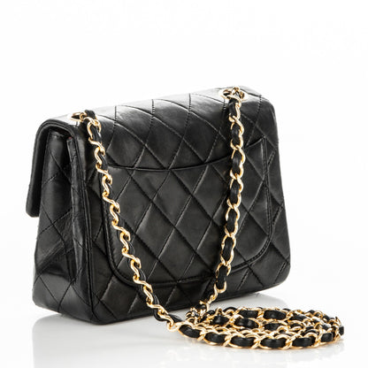 Chanel Lambskin Quilted Mini Square Flap Black 3 of 7