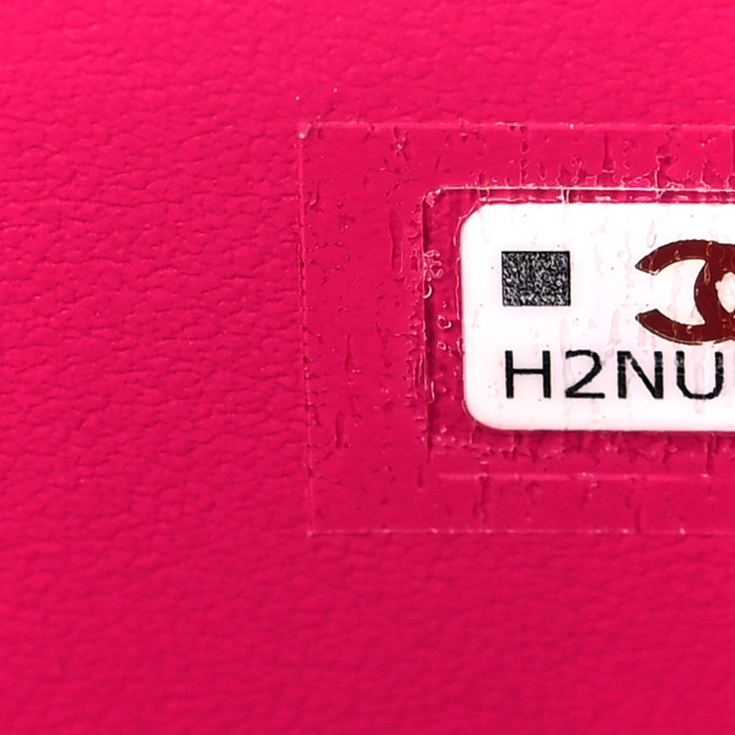 Chanel Lambskin Resin Quilted Vanity Case With Chain Fuchsia 6 of 8