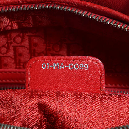 Christian Dior Lambskin Cannage Large Lady Dior Red 6 of 8