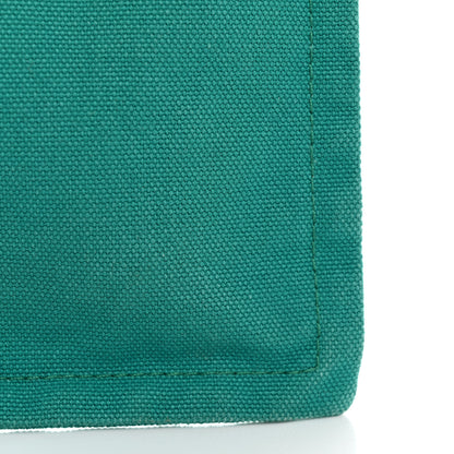 Hermes Toile Small Bain New Yachting Case Bleu Paon 10 of 12