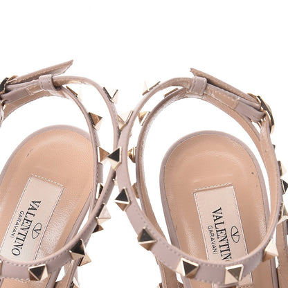 Valentino Garavani Patent Nappa Rockstud Ankle Strap 100mm Pumps 38 Poudre 9 of 11