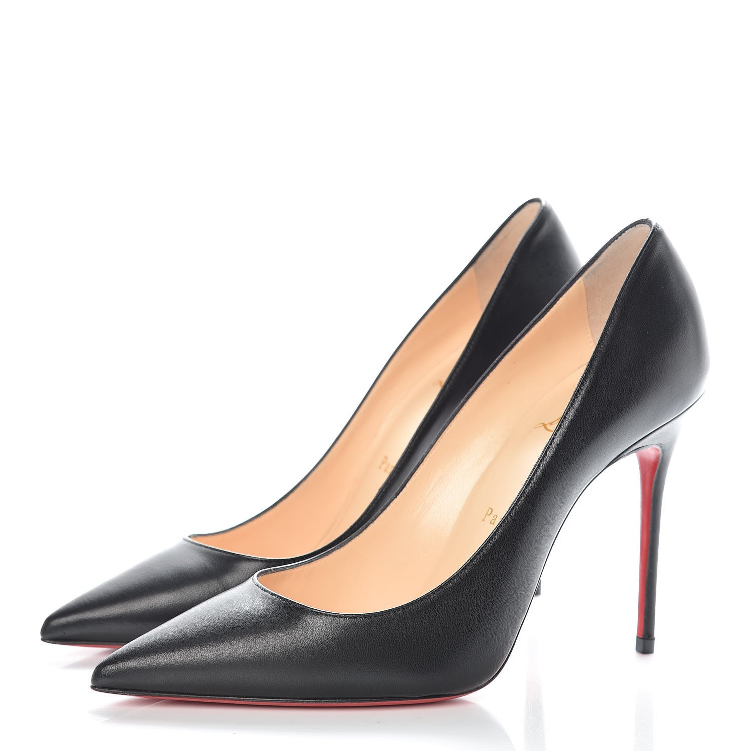 Christian Louboutin Shiny Nappa Decollete 554 100 Pumps 37.5 Black 3 of 8
