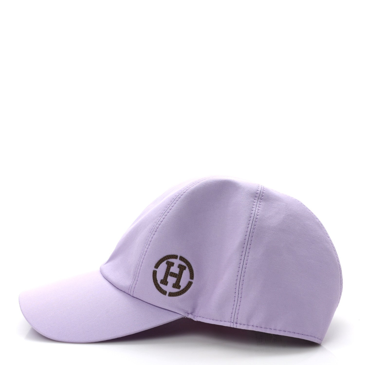 Hermes Cotton Miles H Circle Hat 59 Lilas 5 of 9