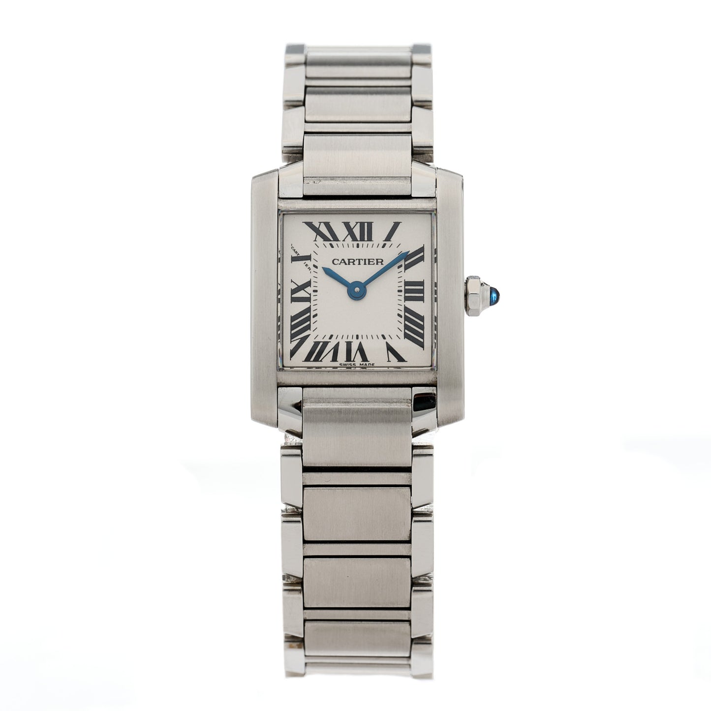 Stainless Steel 20mm Tank Francaise Quartz Watch