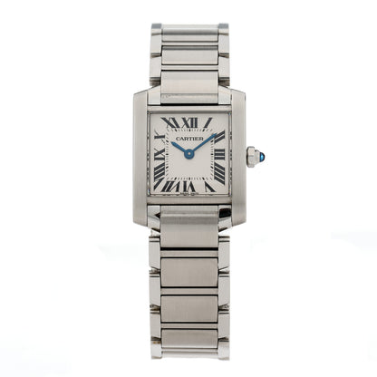 Cartier Stainless Steel 20mm Tank Francaise Quartz Watch 1 of 4