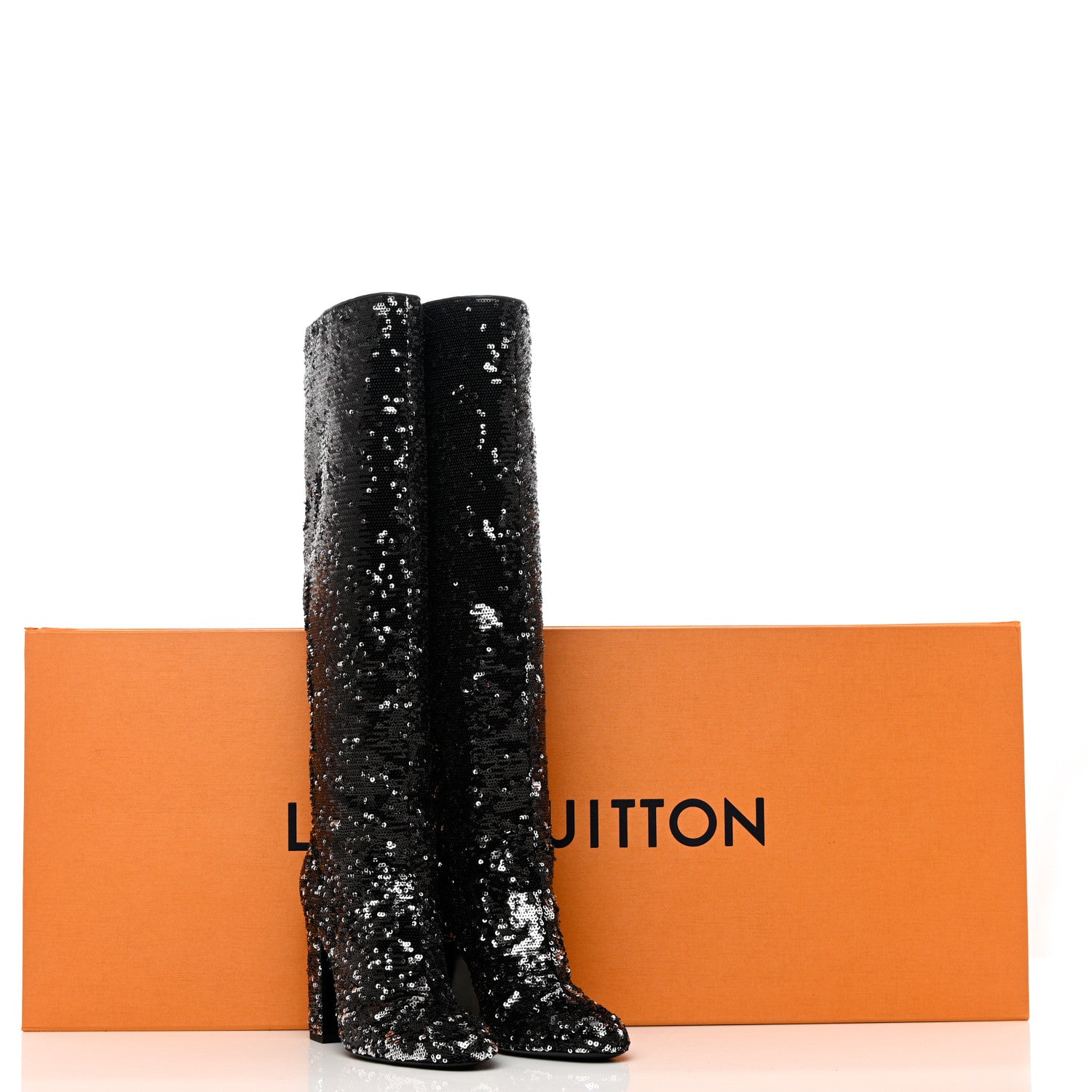 Louis Vuitton Sequin Donna High Boots 37 Black 9 of 9