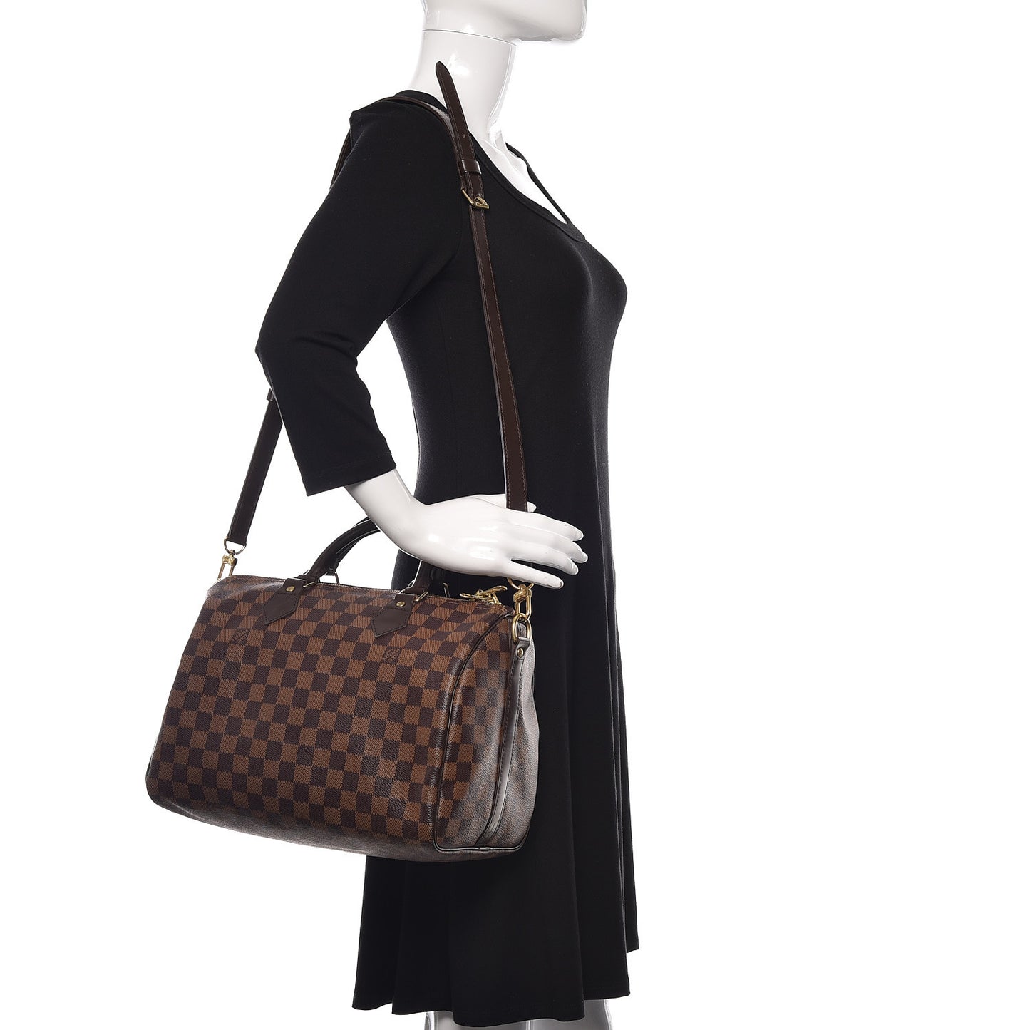 Damier Ebene Speedy Bandouliere 30