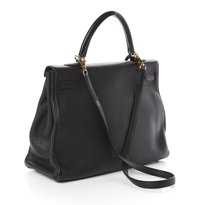 Hermes Togo Kelly Retourne 35 Black 2 of 34