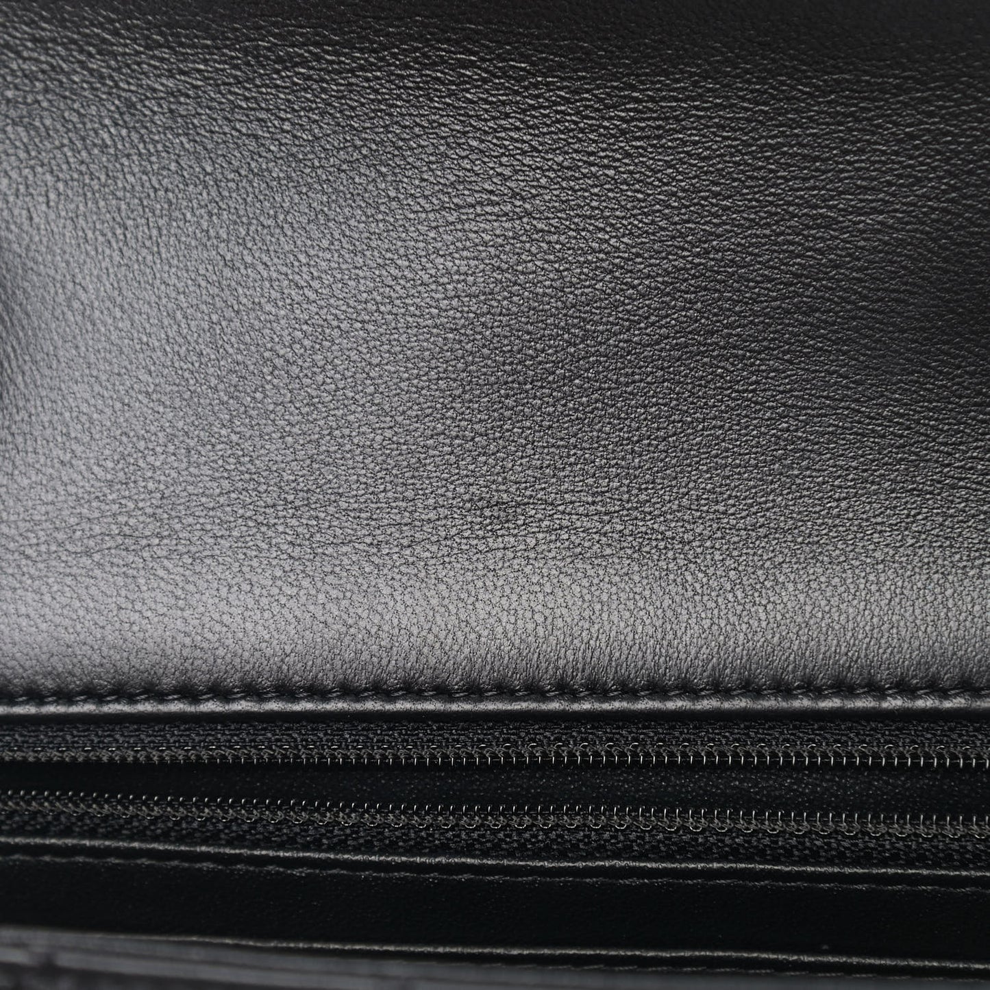 Lambskin Quilted Mini Rectangular Flap Black