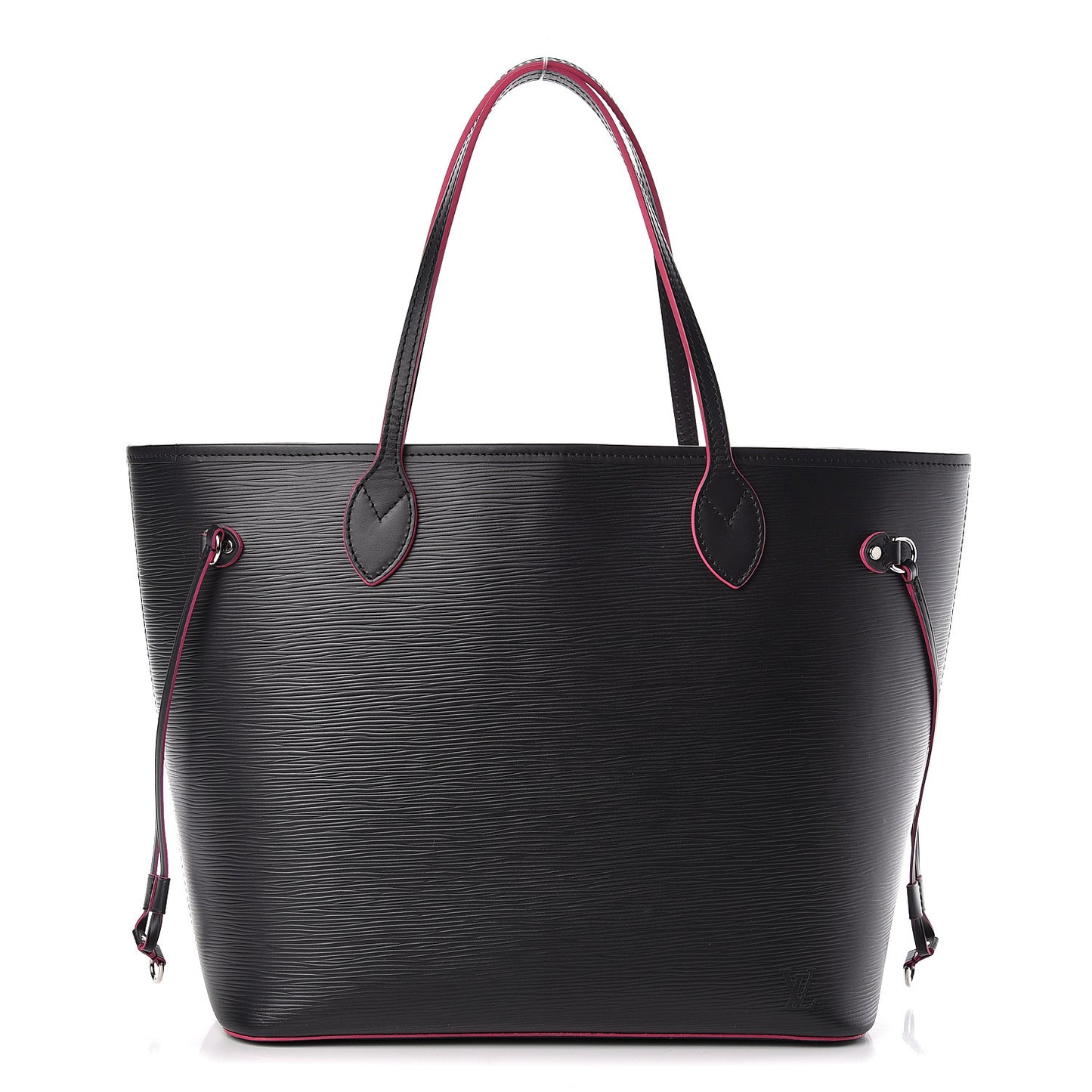 Epi Neverfull MM Black Hot Pink