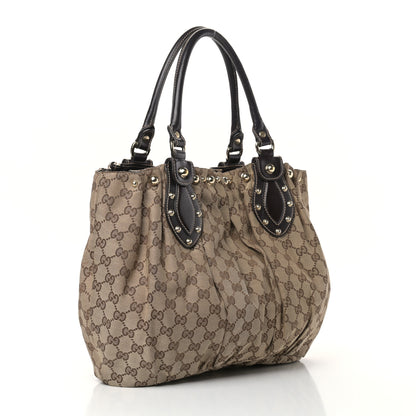 Gucci Monogram Studded Pelham Tote Dark Brown 3 of 10