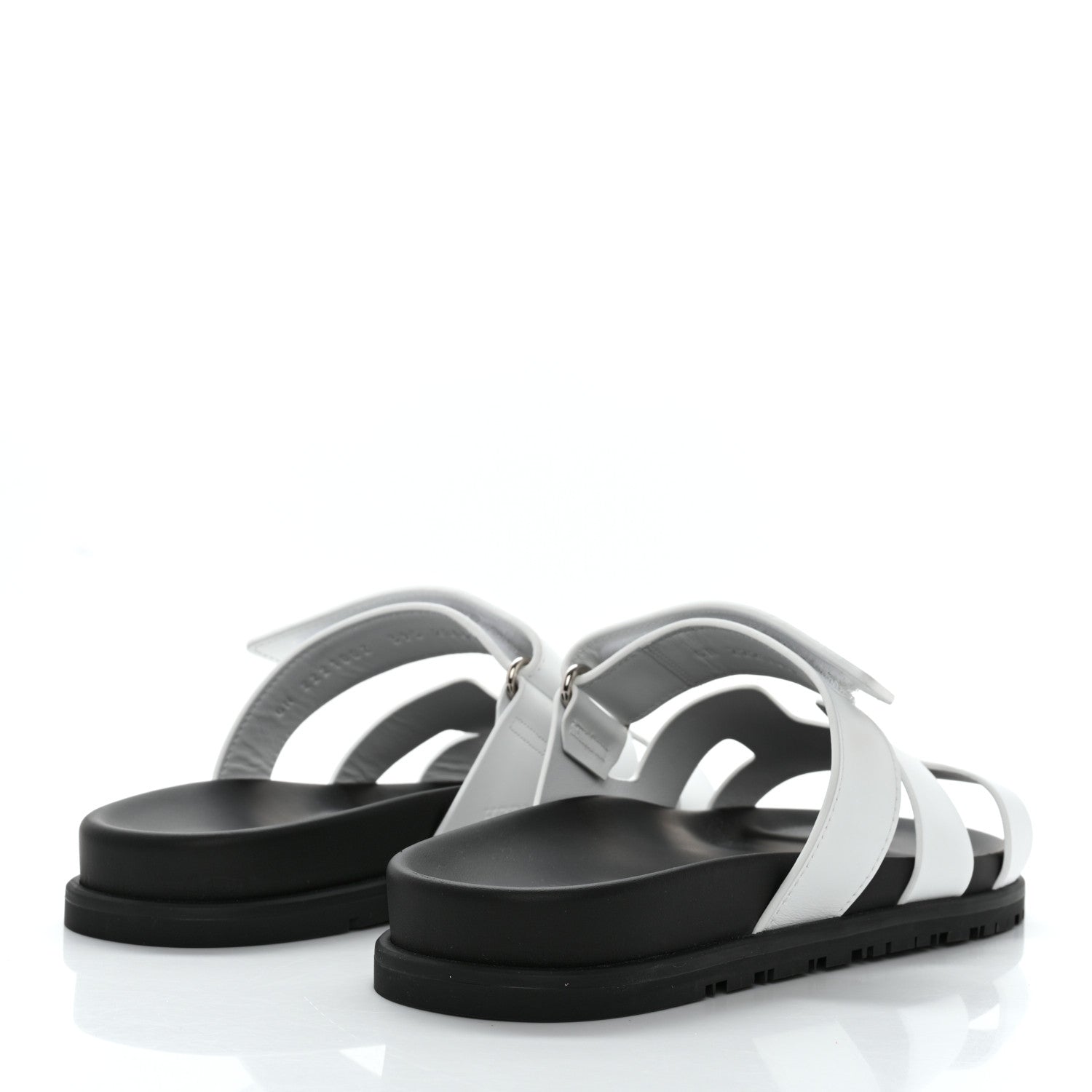 Hermes Calfskin Womens Chypre Sandals 39.5 White 4 of 9