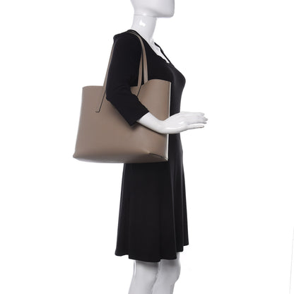 Fendi Vitello Vienna Enamel F is Fendi Shopping Tote Tortora Taupe 3 of 11