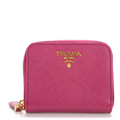 Prada Saffiano Metal Coin Purse Ametista 1 of 8