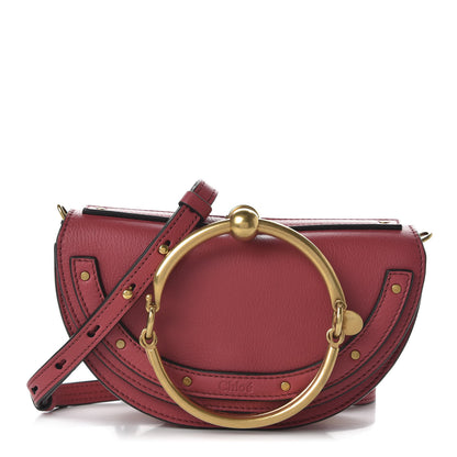 Chloe Calfskin Small Nile Bracelet Minaudiere Bag Scarlet Pink 1 of 9