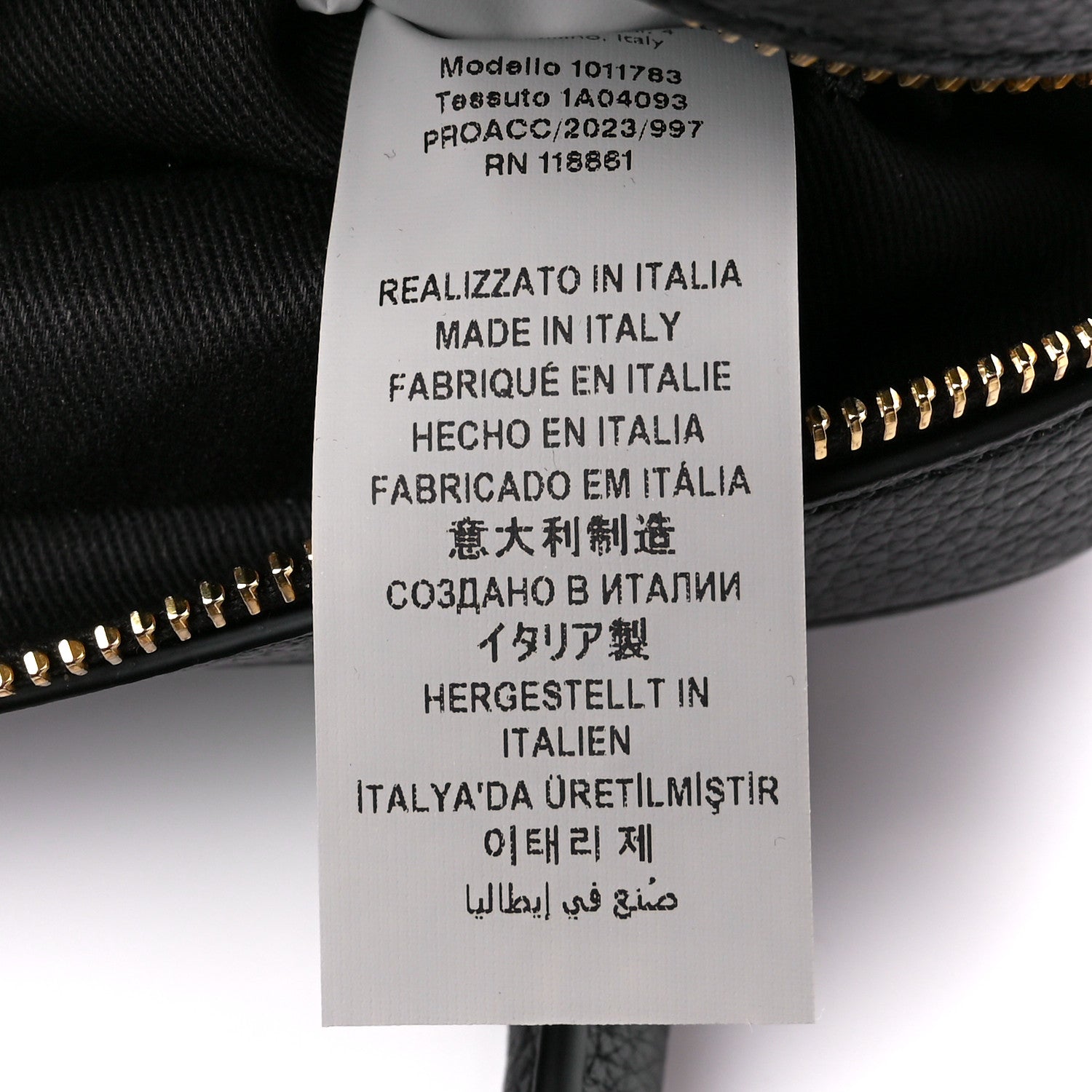 Versace Saffiano Virtus Small Bowling Bag Black 9 of 15