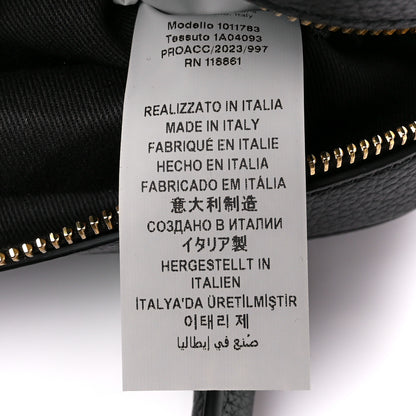 Versace Saffiano Virtus Small Bowling Bag Black 9 of 15