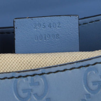 Gucci Soft Guccissima Medium Emily Chain Shoulder Bag Mineral Blue 8 of 8